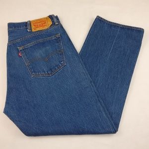 Levis 501 Jeans 36 x 29 Button Fly Blue Denim